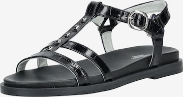 Sandales à lanières Nero Giardini en noir : devant