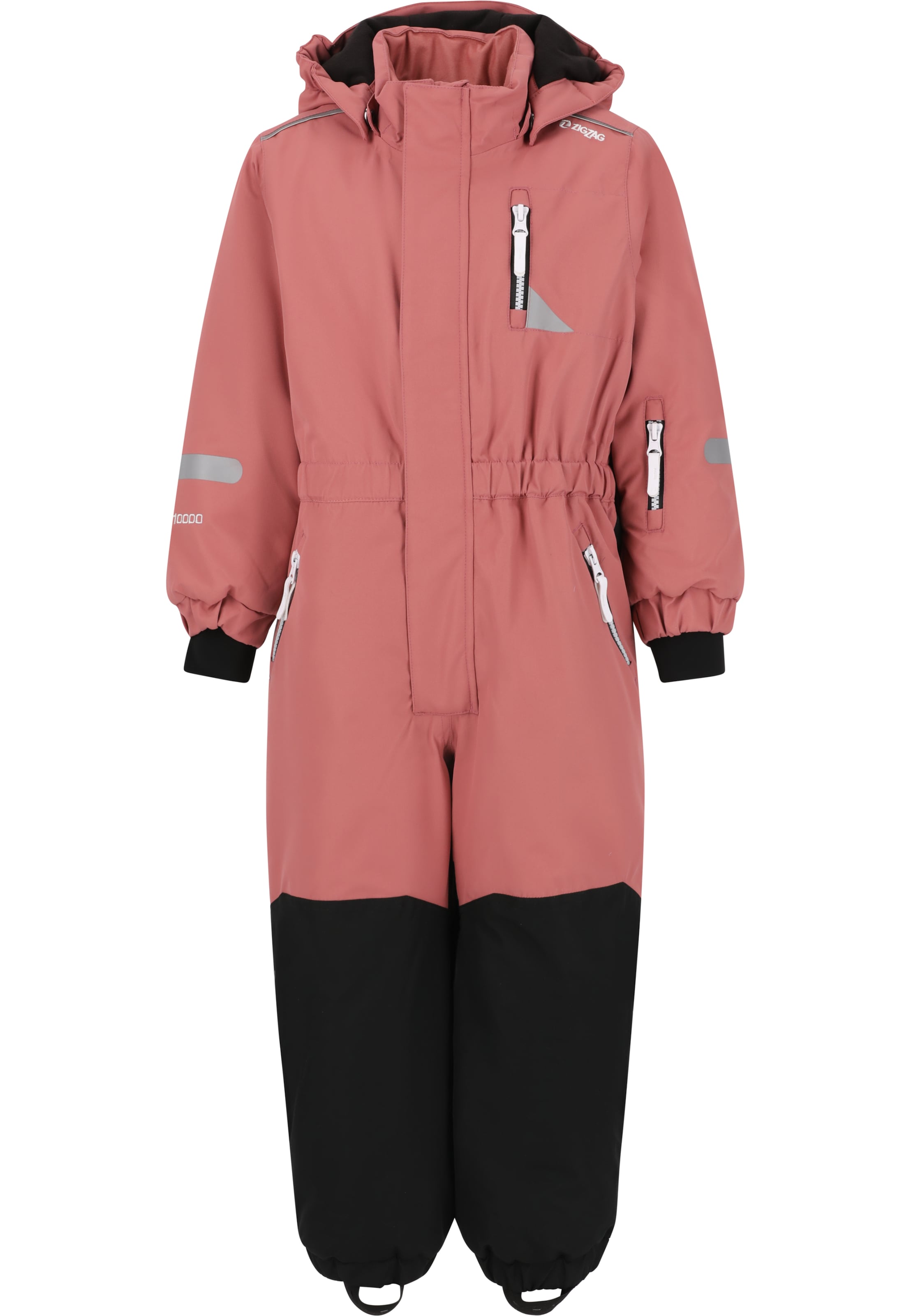 ZigZag Overall 'Winterfun' in Pink: Vorderseite