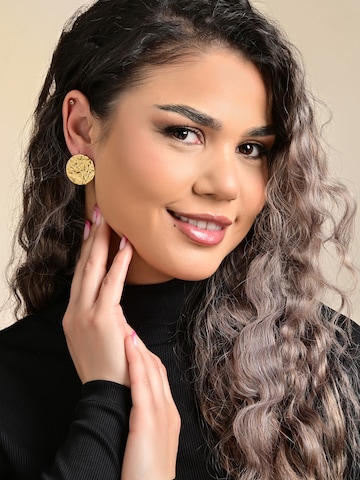 Akzent Earrings 'wasserfest' in Gold: front