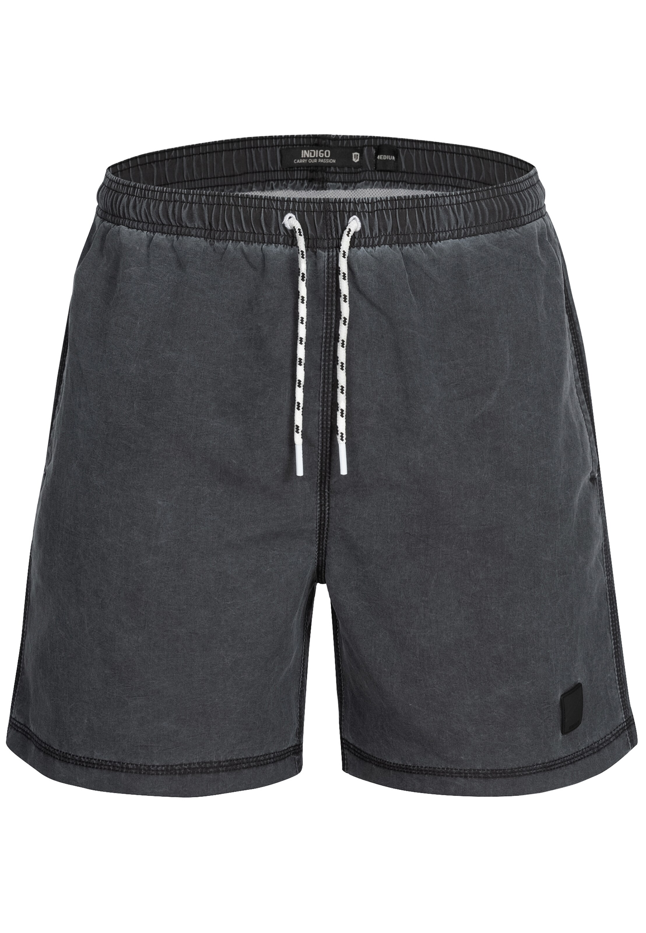 INDICODE JEANS Badehose 'Ace' in Grau: Vorderseite