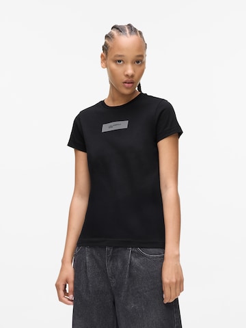 KARL LAGERFELD JEANS Тениска в черно: отпред
