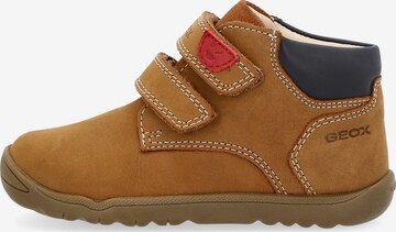 GEOX First-Step Shoes 'MACCHIA' in Brown: front