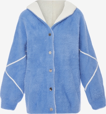 Poomi Knit Cardigan in Blue: front