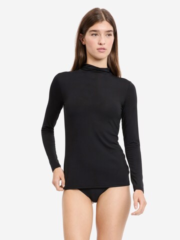 ETAM Schlafshirt in Schwarz: Vorderseite