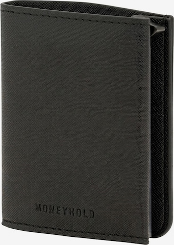 Portamonete di Moneyhold in nero: frontale