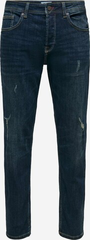 Coupe slim Jean 'Avi' Only & Sons en bleu