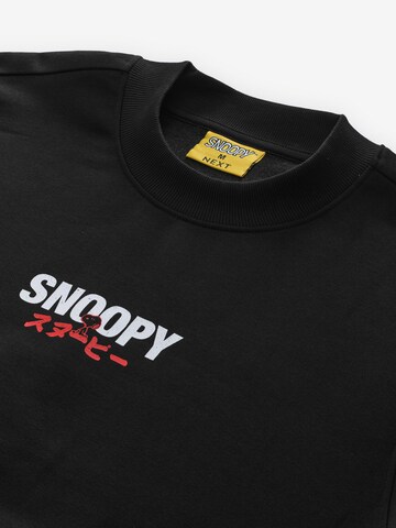 Sweat-shirt 'Snoopy License' Next en noir