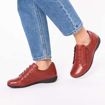 JOSEF SEIBEL Lace-Up Shoes 'Naly' in Red