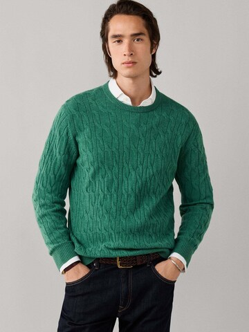 Hackett London Sweater in Green: front