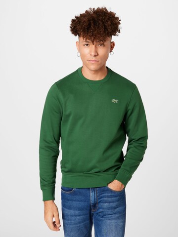 Sweat-shirt LACOSTE en vert : devant