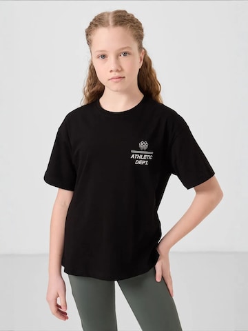 T-Shirt Tommy Life en noir : devant