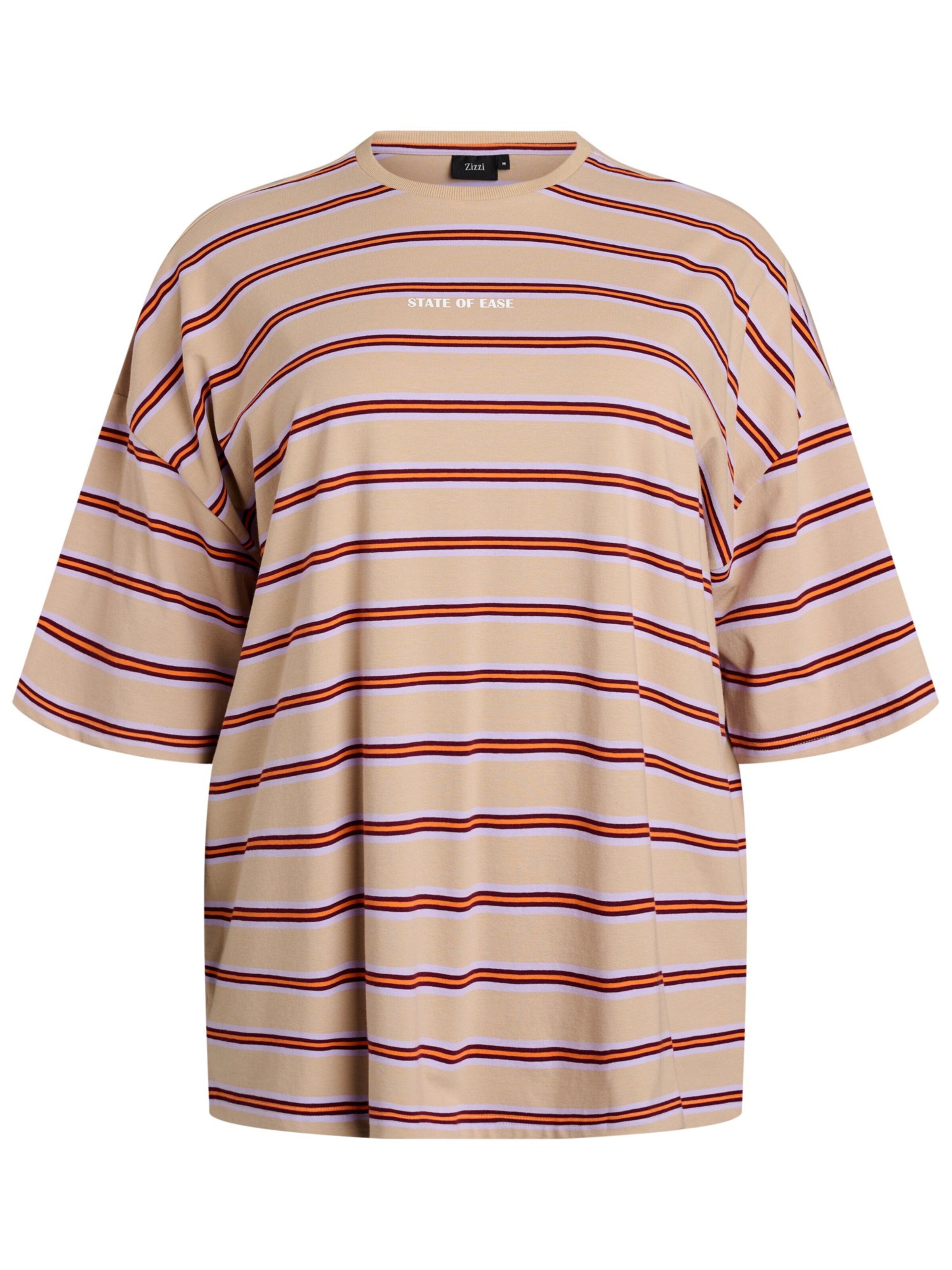 Maglietta 'Luni' di Zizzi in beige: frontale