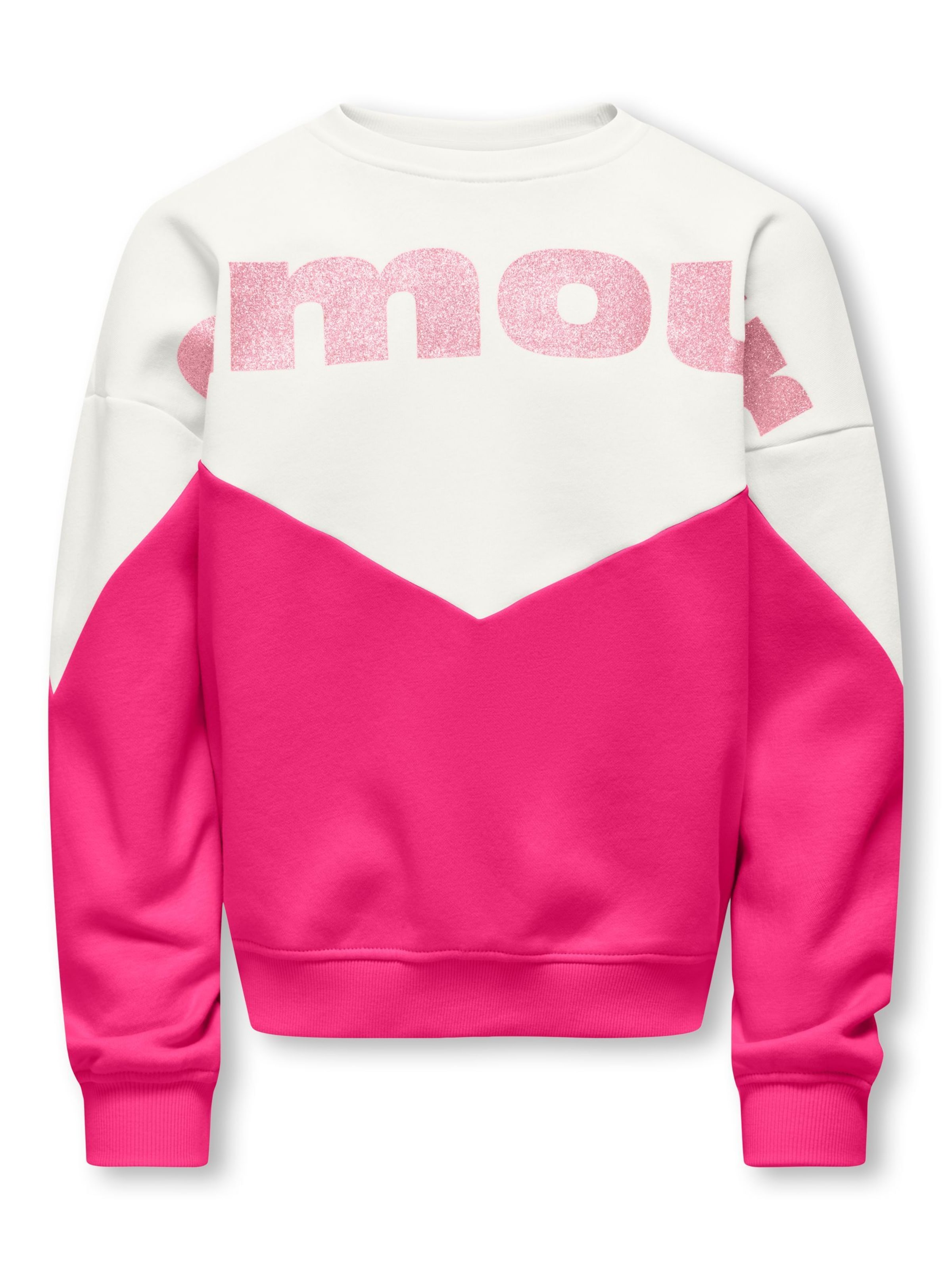 ONLY GIRLS - Sudadera 'KOGRuna-Mena' en blanco: frente