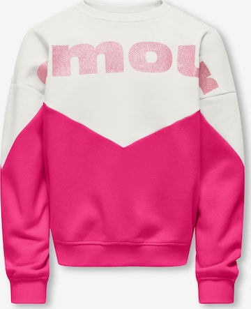 ONLY GIRLS - Sudadera 'KOGRuna-Mena' en blanco: frente