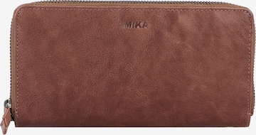 MIKA Wallet in Brown: front