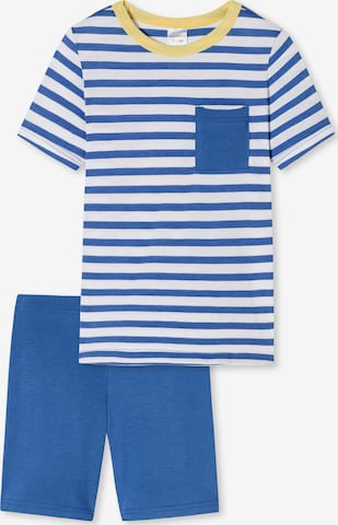 SCHIESSER Pajamas ' Natural ' in Blue: front