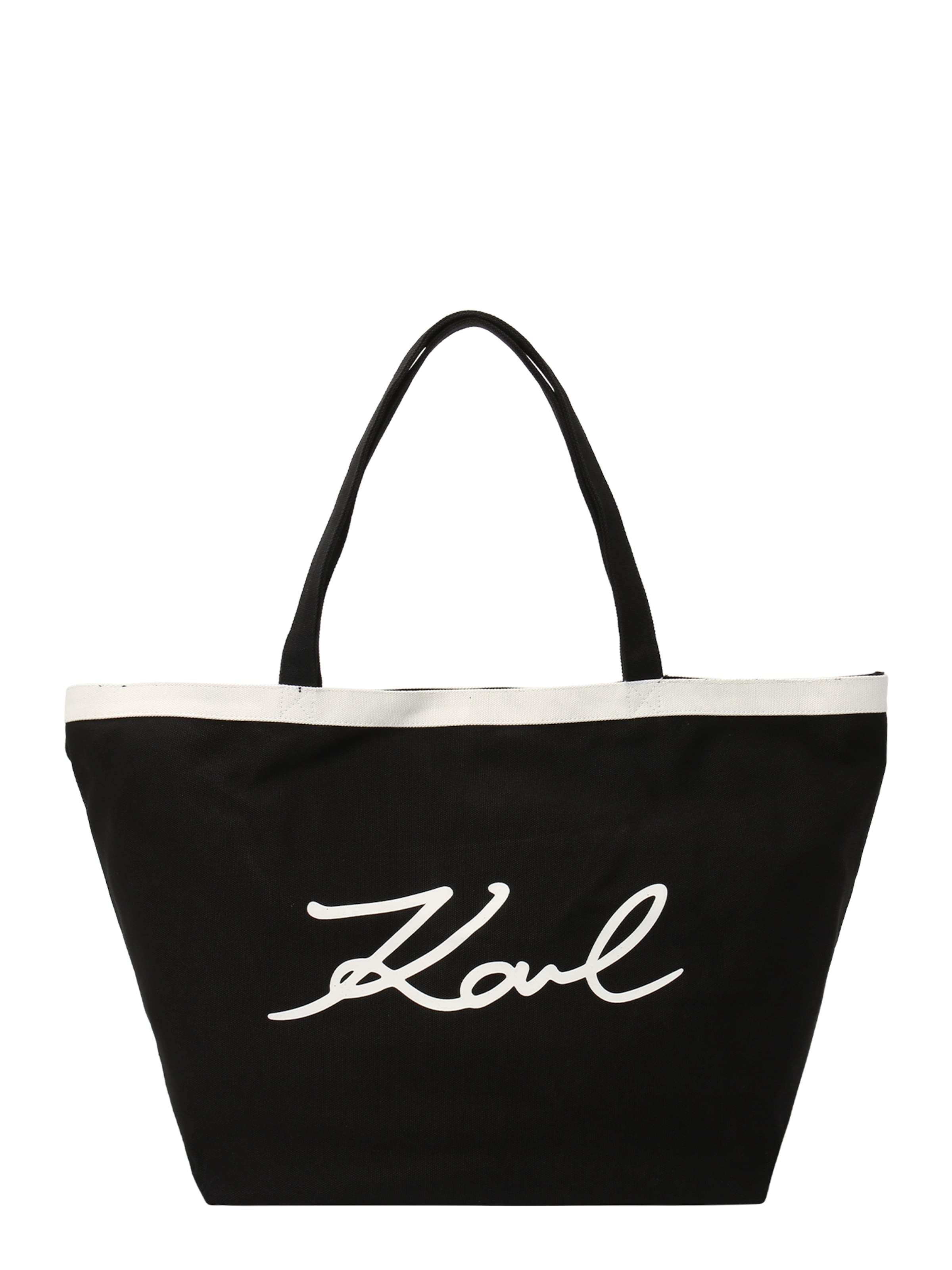 Cabas Karl Lagerfeld en noir : devant