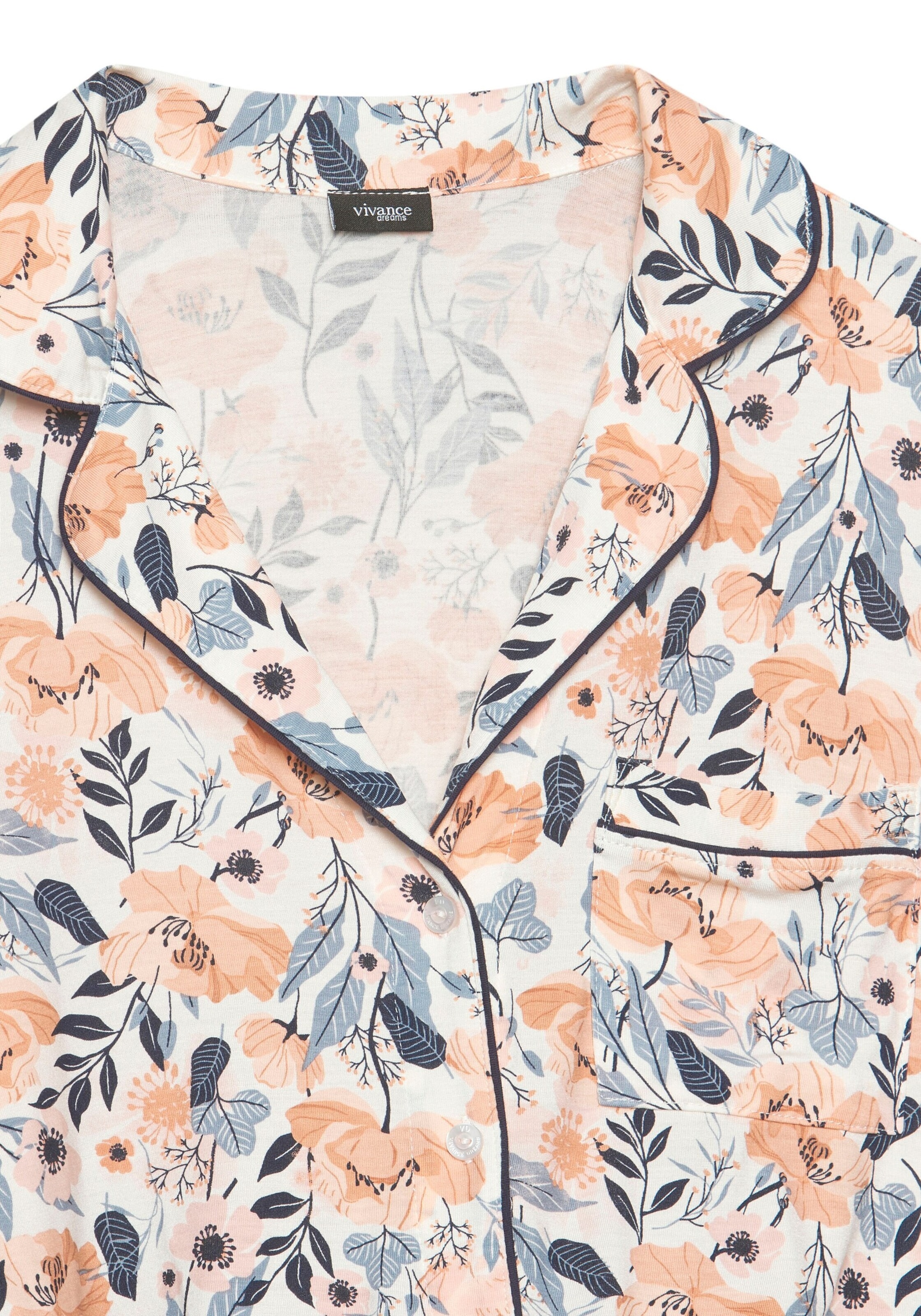 VIVANCE Kratke hlače za spanje | bela barva