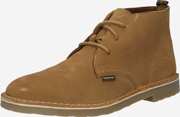 Barbour Chukka Boots 'Siton' in Beige: voorkant