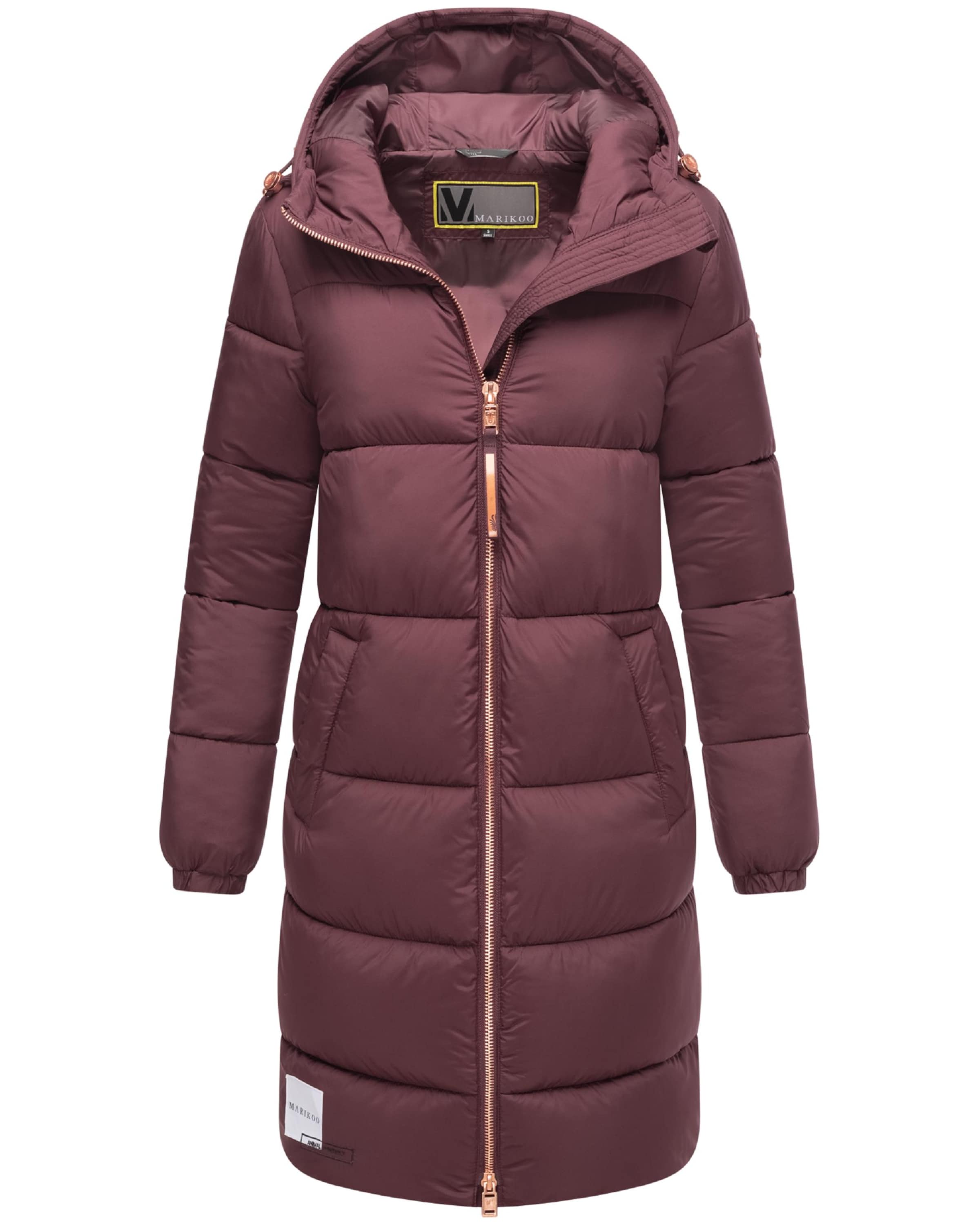 MARIKOO Χειμερινό παλτό σε κόκκινο: μπροστά