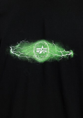T-Shirt 'Lightning' ALPHA INDUSTRIES en noir