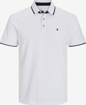 JACK & JONES Poloshirt 'JJPaulos' in Weiß: Vorderseite
