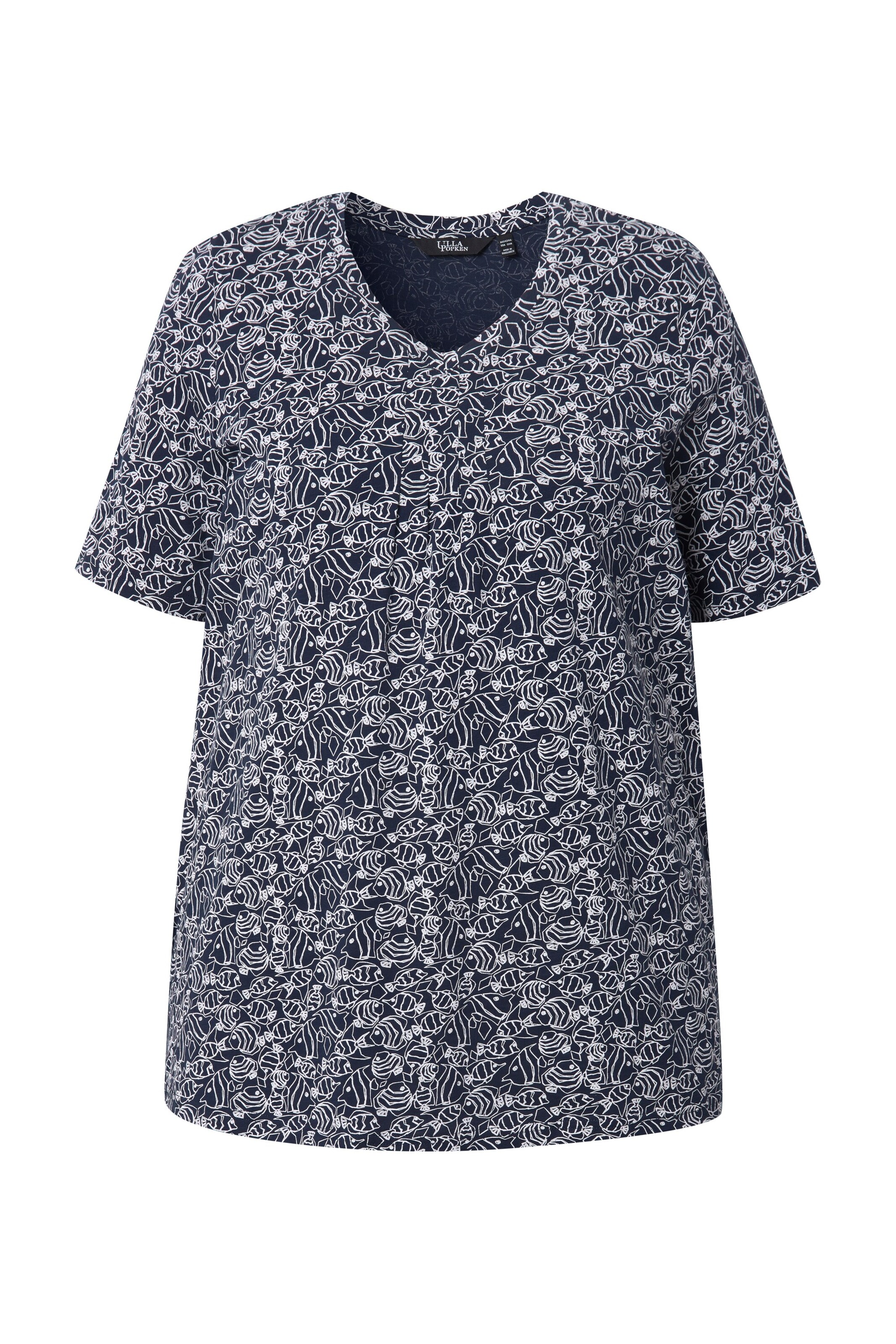 Ulla Popken Shirt in Blauw: voorkant