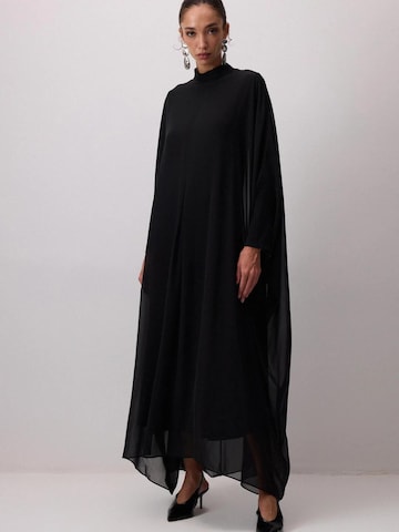 Touché Privé Kleid 'Bat Sleeve Chiffon Dress' in Schwarz