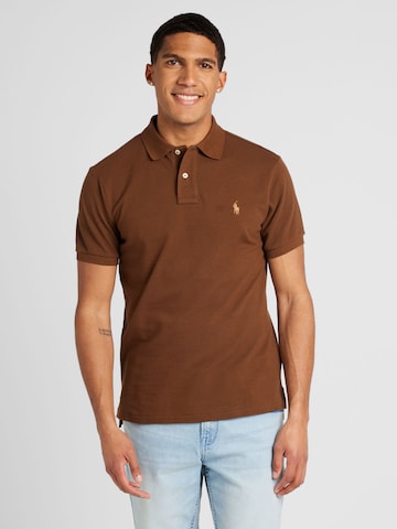 Polo Ralph Lauren Regular fit Shirt in Bruin: voorkant