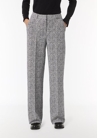 COMMA Wide Leg Hose in Schwarz: Vorderseite