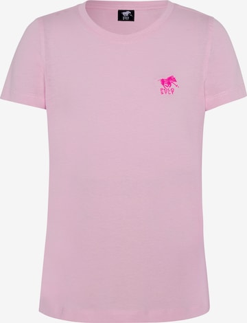 Polo Sylt Shirt in Pink: front