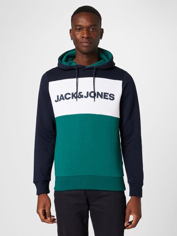 Regular fit Felpa di JACK & JONES in verde: frontale