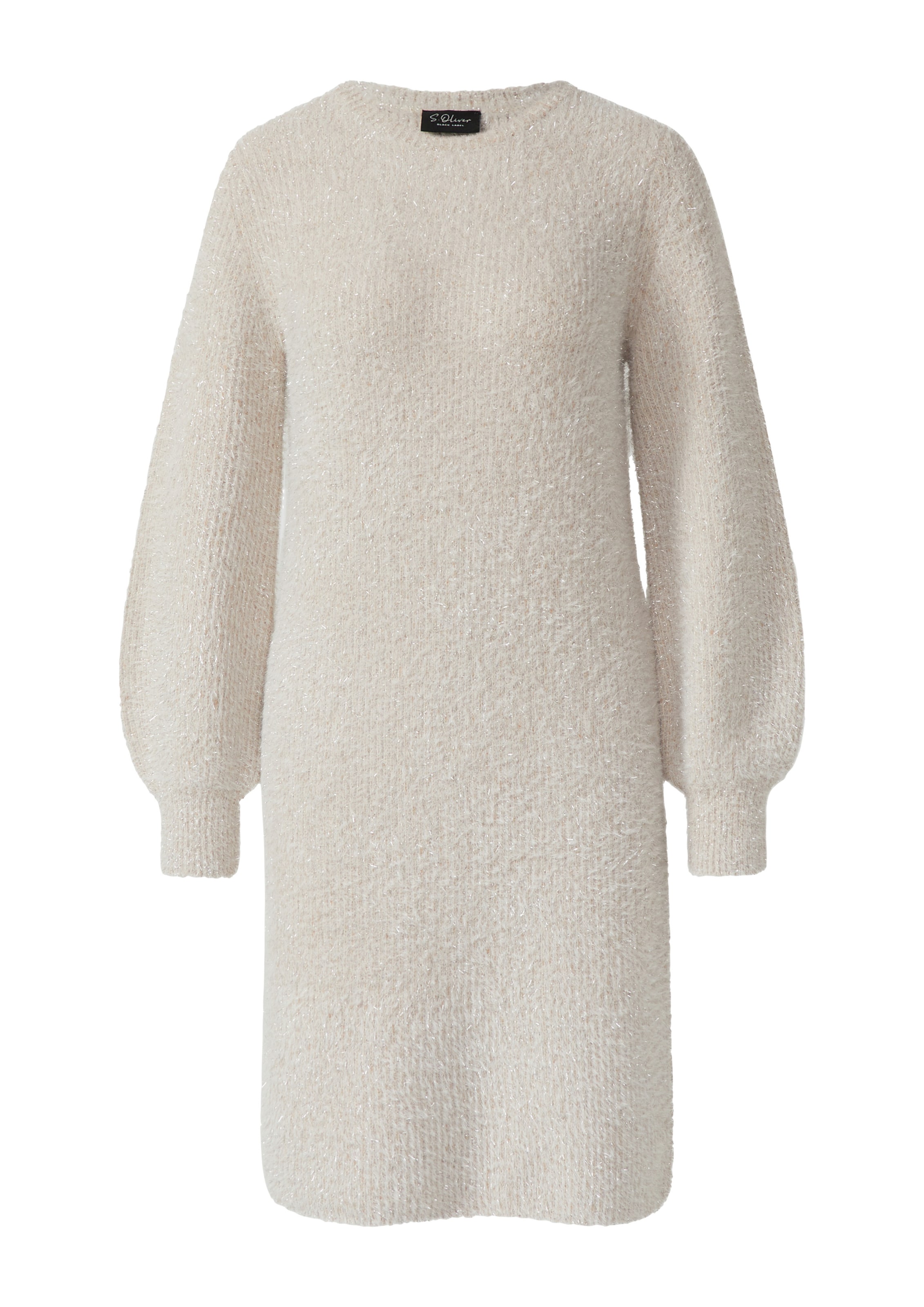 s.Oliver - Vestido de malha em bege: frente