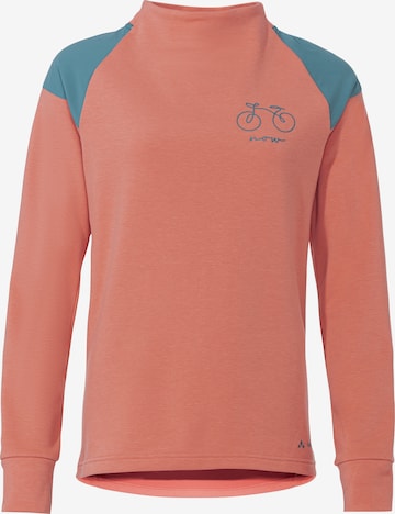 VAUDE Athletic Sweatshirt 'Cyclist' in Orange: front