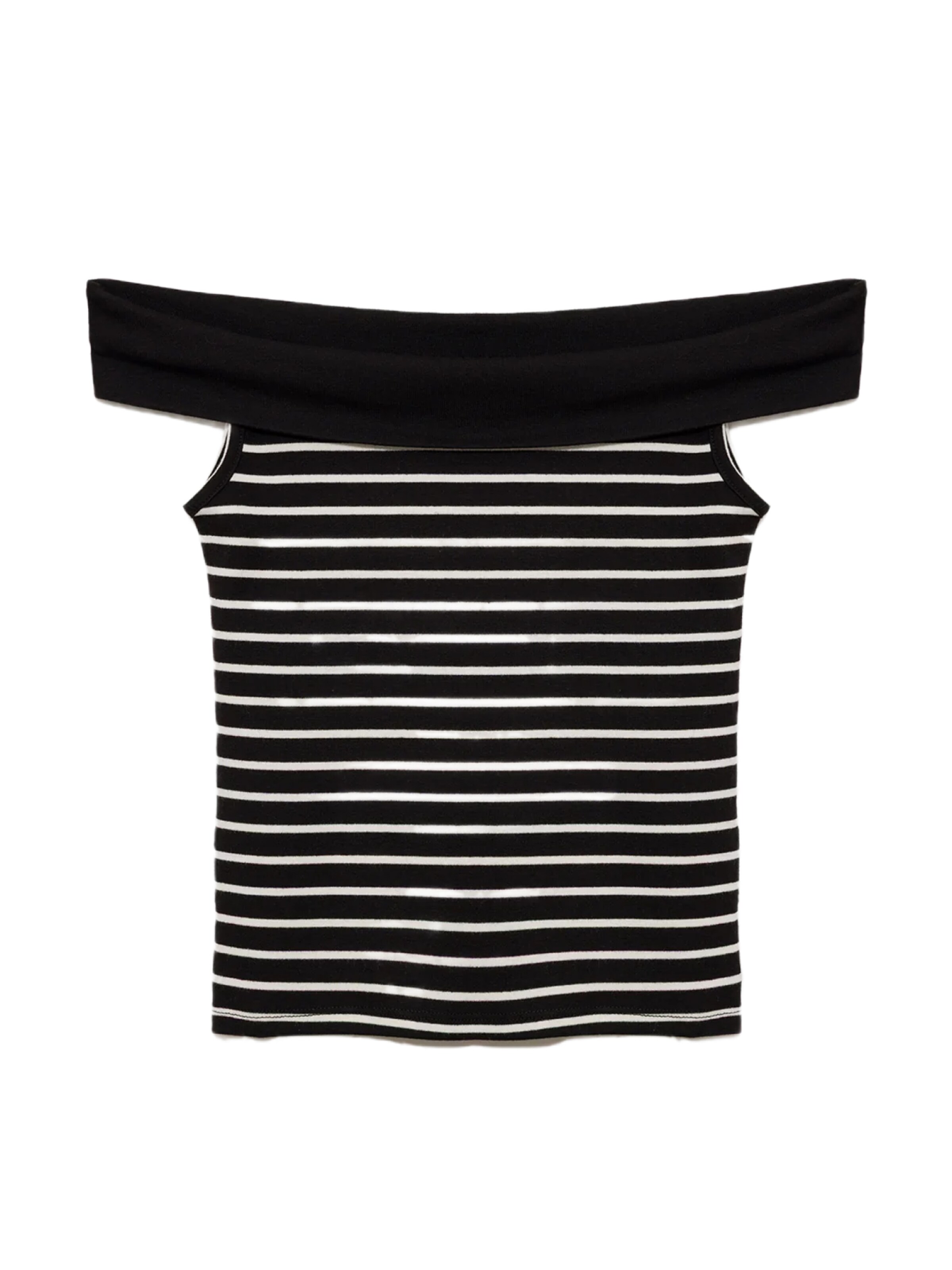 No Matter What Top in Schwarz: Vorderseite