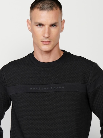 KOROSHI - Sweatshirt em preto