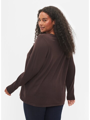 Zizzi Sweater 'Cacarrie' in Brown