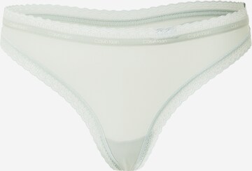 Calvin Klein Underwear String in Green: front