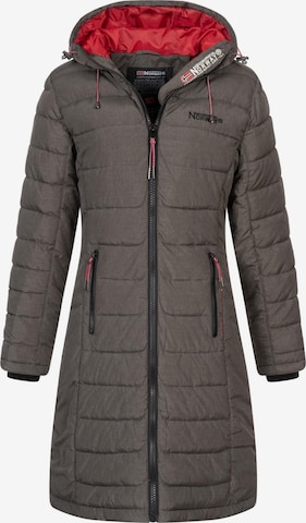 GEOGRAPHICAL NORWAY Winterjacke 'Damen Winter Jacke Stepp Mantel Lange Steppjacke Wintermantel parka FVS Production H-H' in Grün: Vorderseite