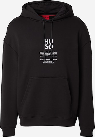 HUGO Collegepaita 'Dflo' värissä musta: etupuoli