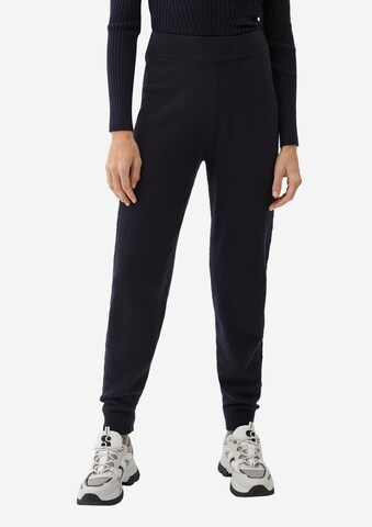 s.Oliver Tapered Broek in Blauw: voorkant