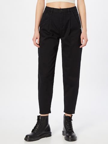 Gang Tapered Pleat-front jeans 'SILVIA' in Black: front