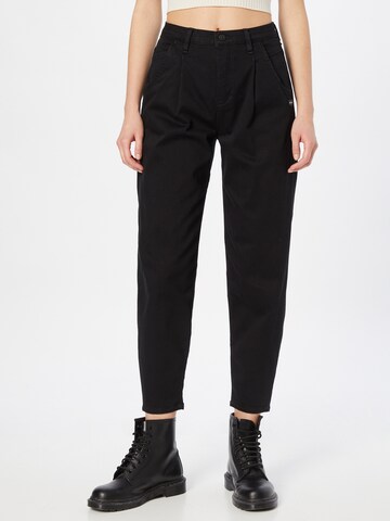 Gang Tapered Pleated Jeans 'SILVIA' in Black: front