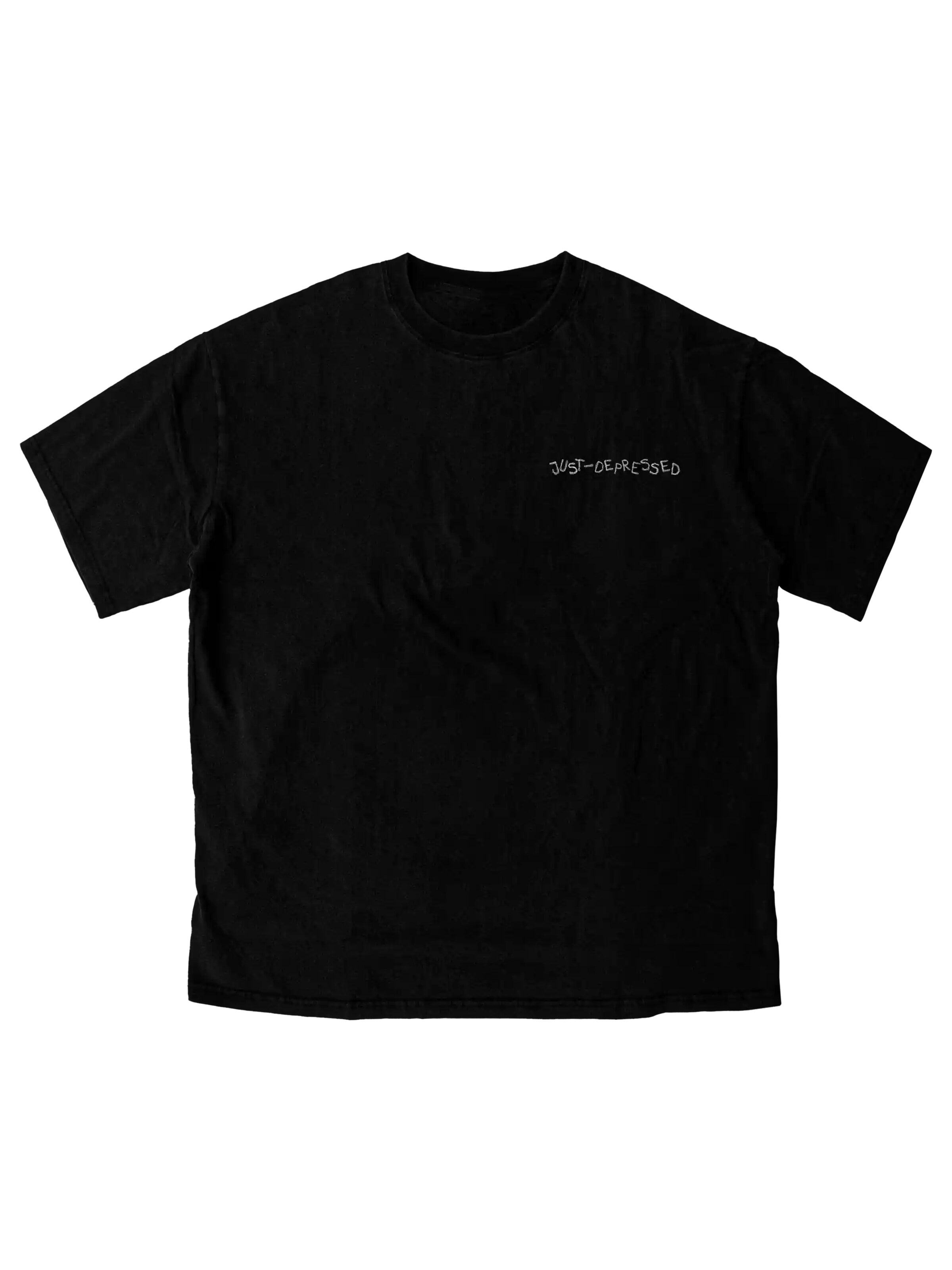 T-Shirt 'Overthinking - heavy T-Shirt 240GSM' JustDepressed Clothing en noir