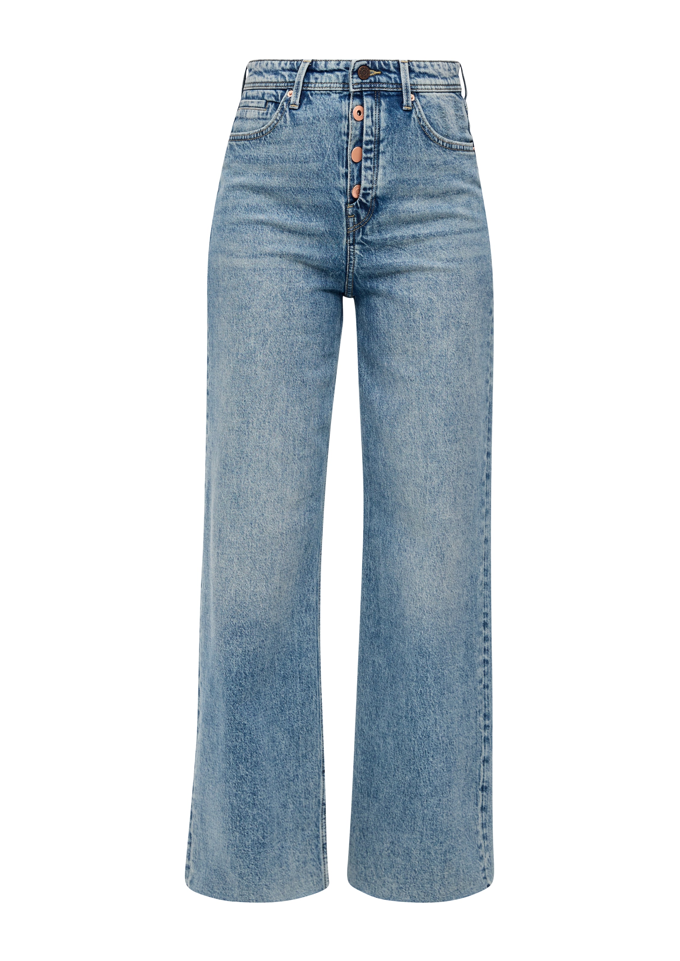 s.Oliver Wide Leg Jeans 'Suri' in Blau: Vorderseite