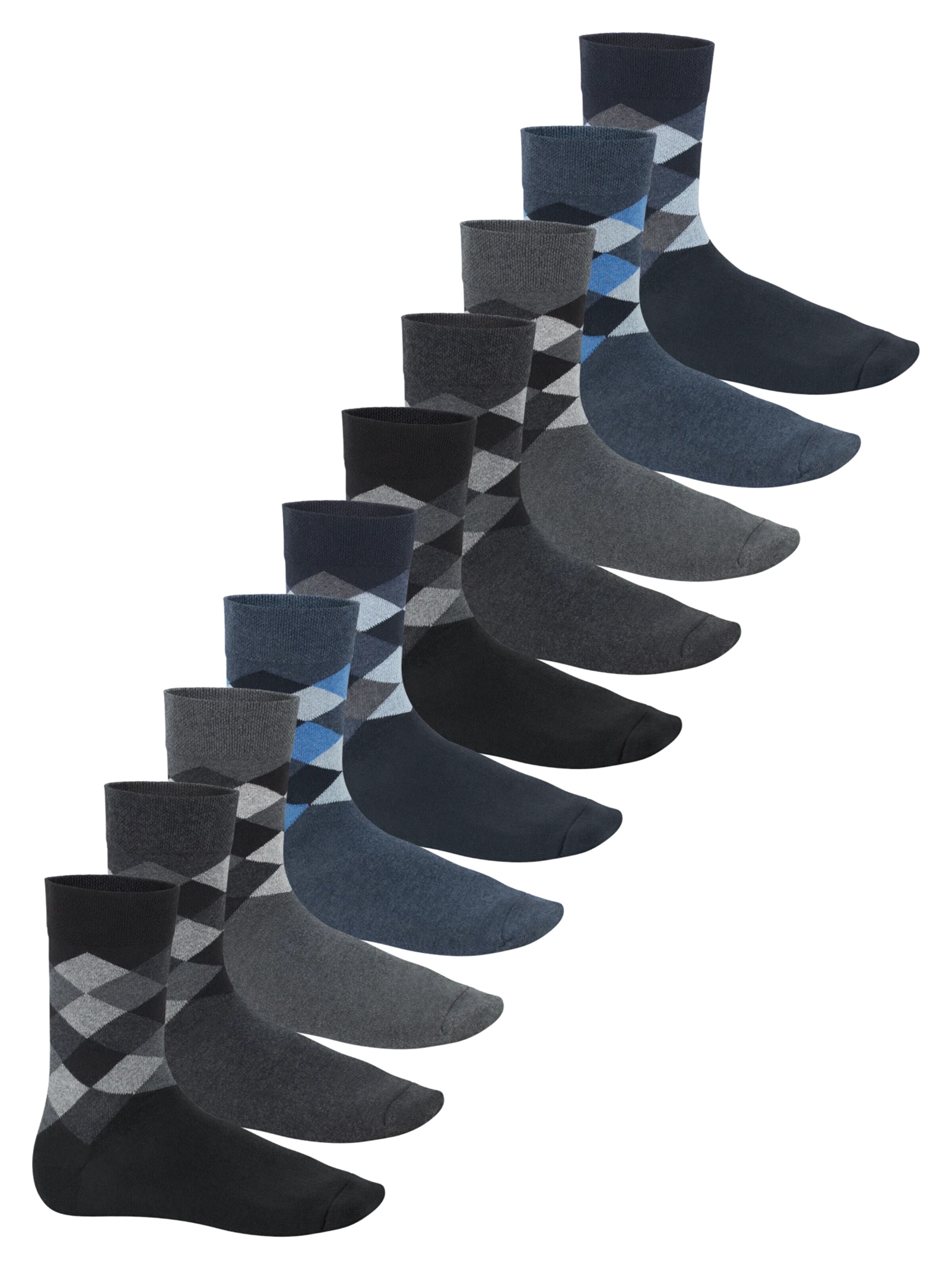 footstar Socks 'Modern' in Black: front