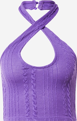 NLY by Nelly Knitted Top in Purple: front