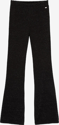 Pull&BearFlared/zvonoliki kroj Hlače - crna boja: prednji dio