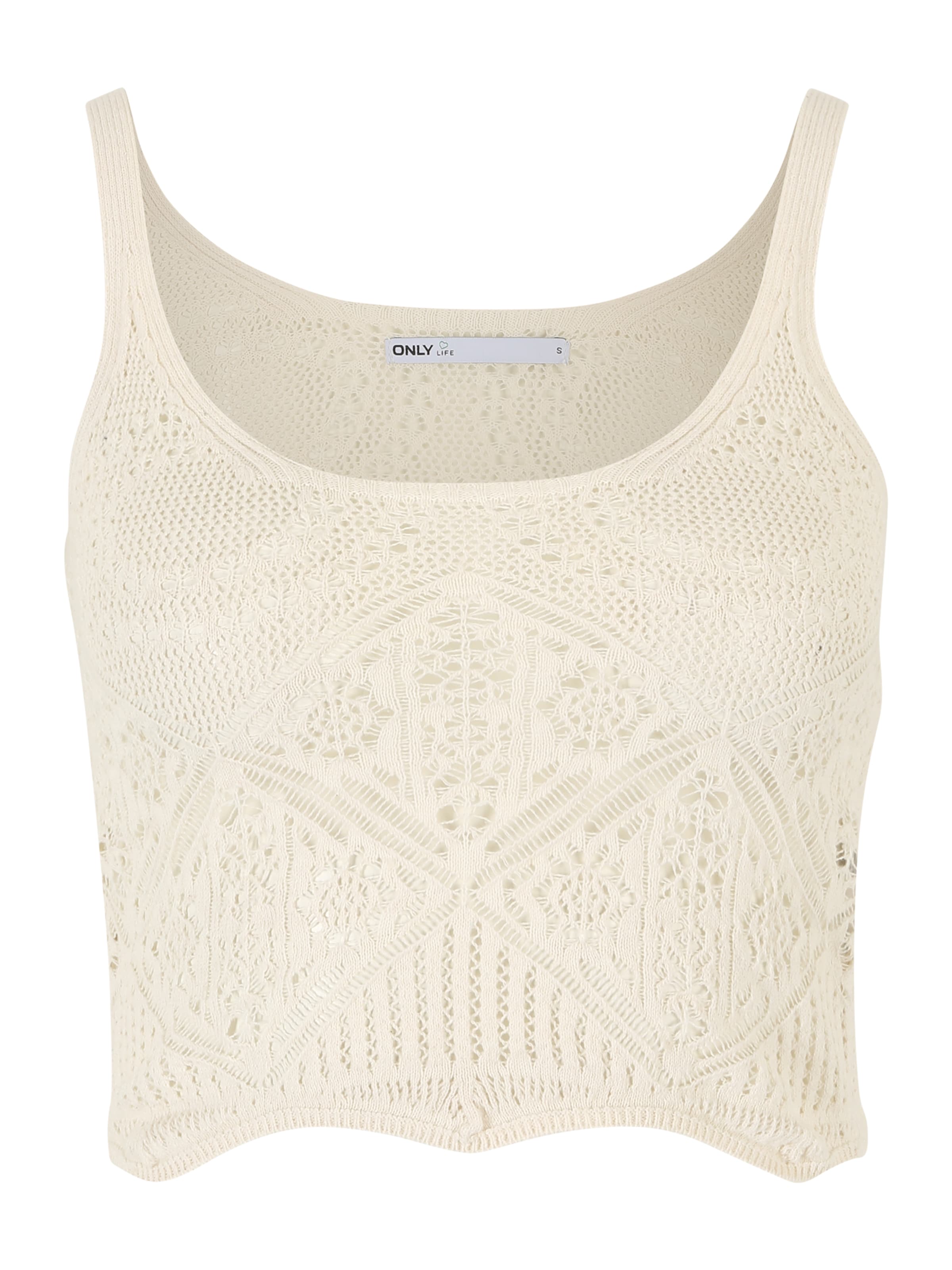Only Petite - Top de punto 'KATIE' en beige: frente