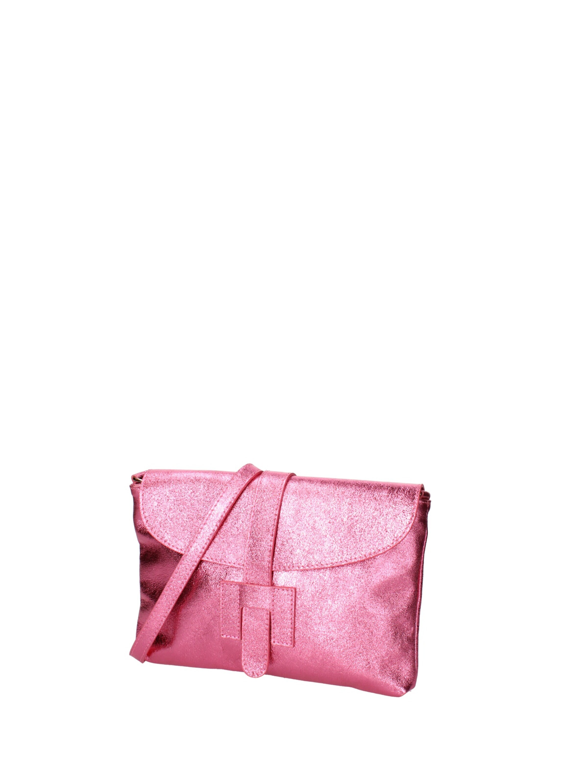 Pochette 'Pochette Donna Vera Pelle Laminato - Tracolla Regolabile' di Viola Castellani in rosa